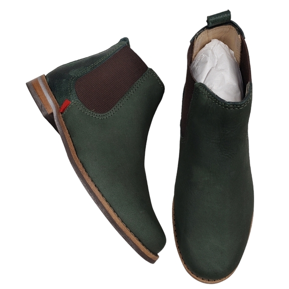 Marc JosephNIB Webster Bootie Emerald Nubuck Leather Pull On Boots Boy's 12